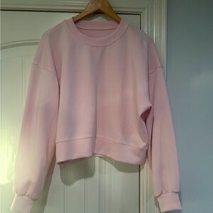 Lululemon Perfectly Oversized Cropped Crew *Softstreme
Pink Mist
